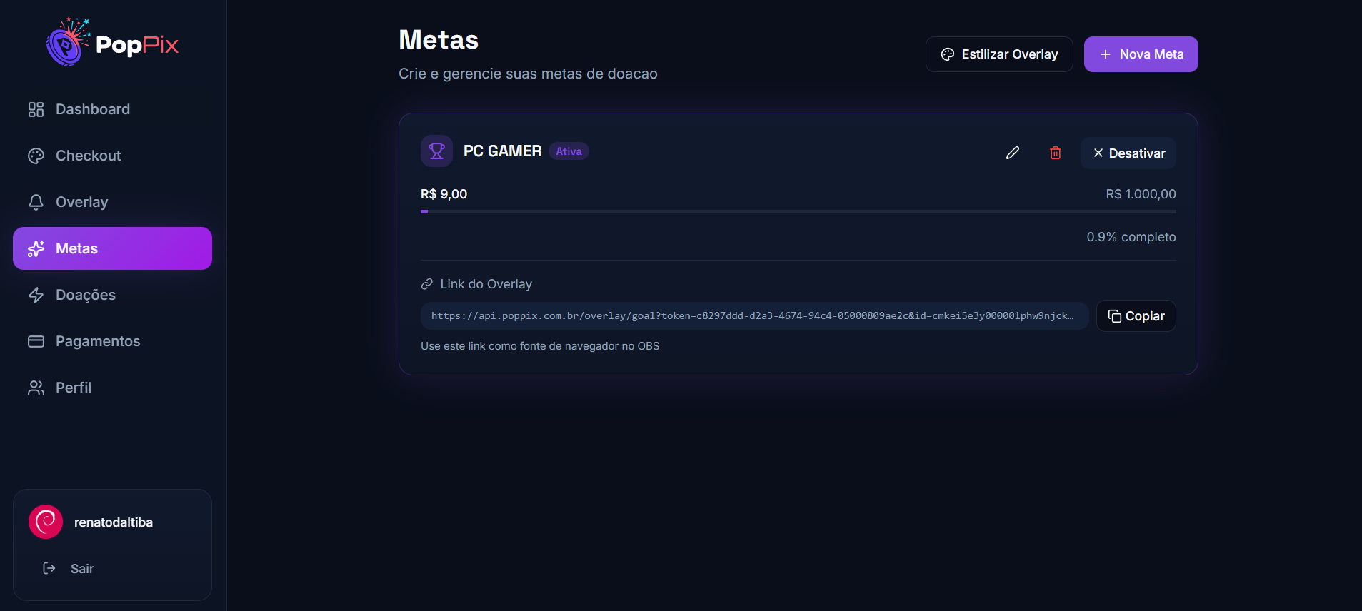 Metas de Arrecadação